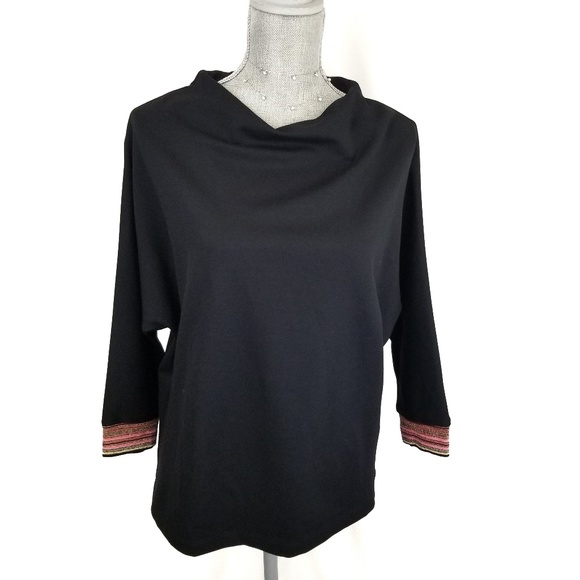 Trina Turk Tops - Trina Turk black cowl neck top